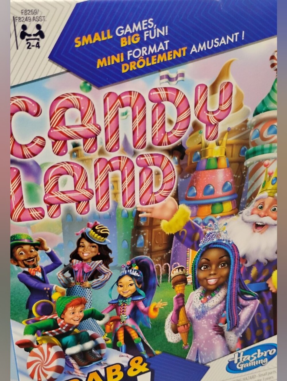 Hasbro Candy Land Game Box Art — Bright Pink, Purple, Blue